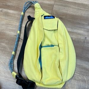 New KAVU Mini Rope Goldfinch Polyester Sling Bag!